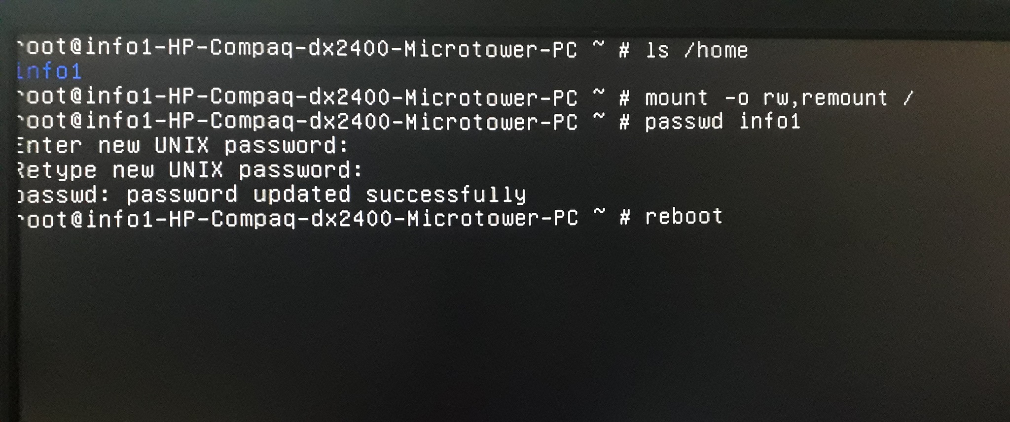 Linux Reset Password Blog Kompjuterik Sidita Duli
